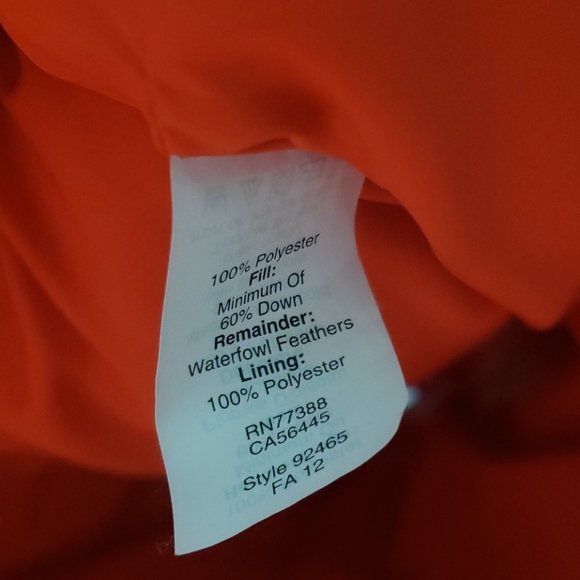 J. Crew Excursion Puffer Down Vest Red SzM - Picture 8 of 8